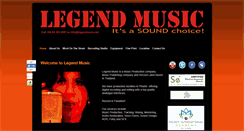 Desktop Screenshot of legendmusic.net